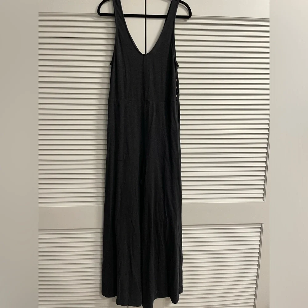 FP Beach 2 Piece Set. Wide Leg Jumpsuit & Jacket. Linen Knit Material. Size L. - Picture 4 of 9